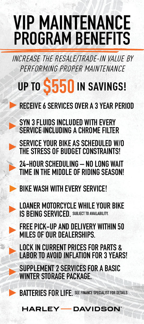 Vip maintenance Program Benefits